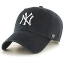 czarna-czapka-z-zakrzywionym-daszkiem-z-logo-new-york-yankees-mlb-clean-up-metallic-w-kolorze-srebrnym-od-47-brand