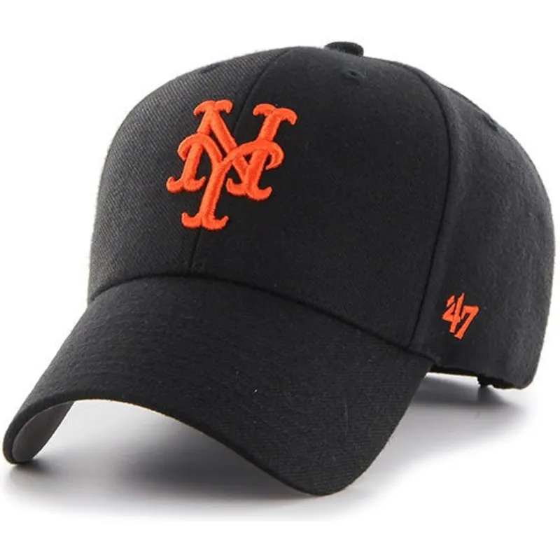 kepure-islenkta-juoda-reguliuojamas-new-york-mets-mlb-47-brand
