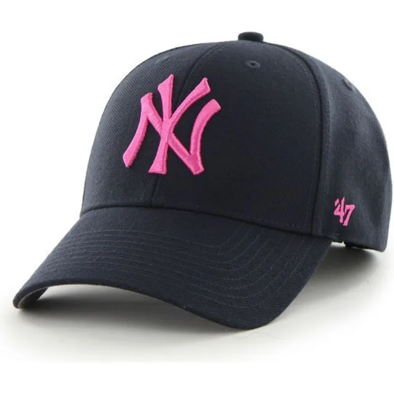 cap-islenkta-navy-blue-adjustable-strap-rosa-new-york-yankees-mlb-47-brand