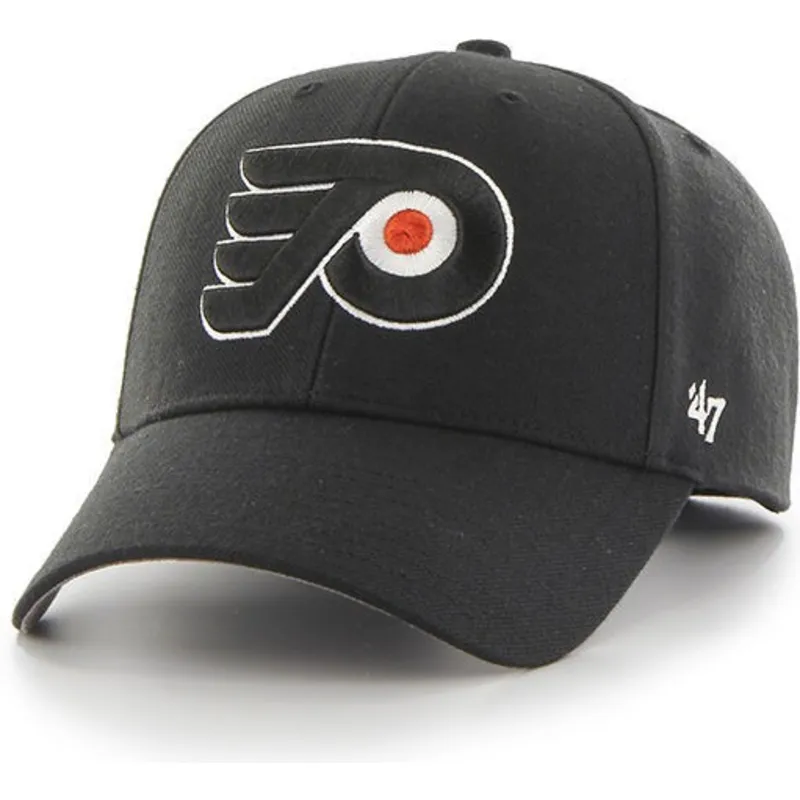 kepure-islenkta-juoda-reguliuojamas-philadelphia-flyers-mlb-47-brand