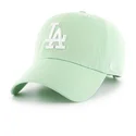czapka-z-zakrzywionym-daszkiem-w-jasnozielonym-kolorze-los-angeles-dodgers-mlb-clean-up-od-47-brand