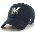 kepure-islenkta-tamsiai-melyna-reguliuojamas-milwaukee-brewers-mlb-47-brand