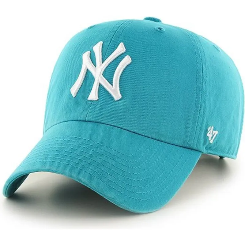 kepure-islenkta-melyna-reguliuojamas-neptuno-new-york-yankees-mlb-47-brand