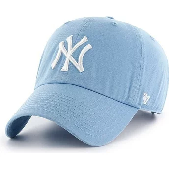 Wyginięta czapka niebieska columbia New York Yankees MLB Clean Up 47 Brand