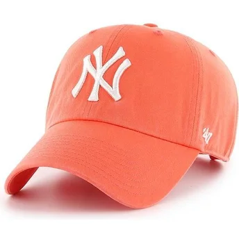 Cap išlenkta orange adjustable strap pomelo New York Yankees MLB 47 Brand