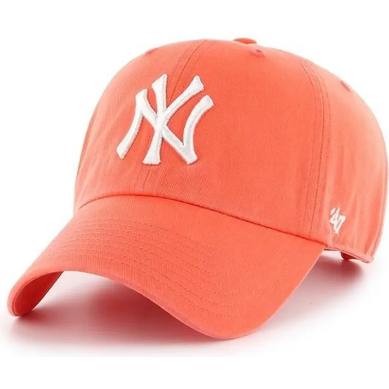 kepure-islenkta-oranzine-reguliuojama-juostele-pomelo-new-york-yankees-mlb-47-brand