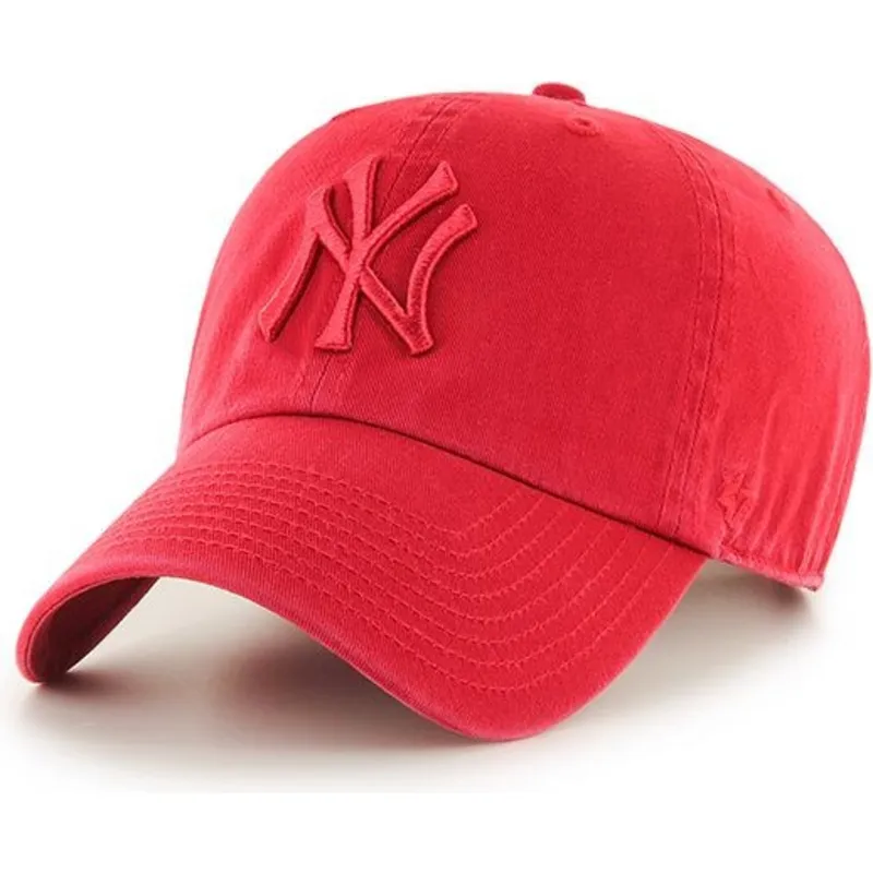 kepure-islenkta-raudona-reguliuojamas-new-york-yankees-mlb-47-brand