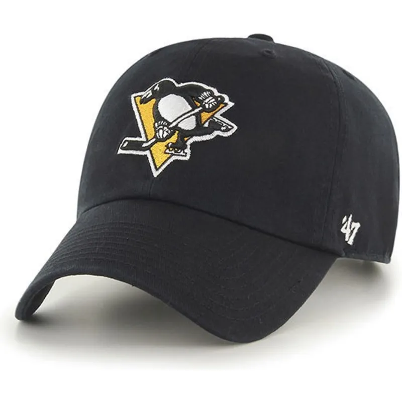 kepure-islenkta-juoda-reguliuojamas-pittsburgh-penguins-nhl-47-brand