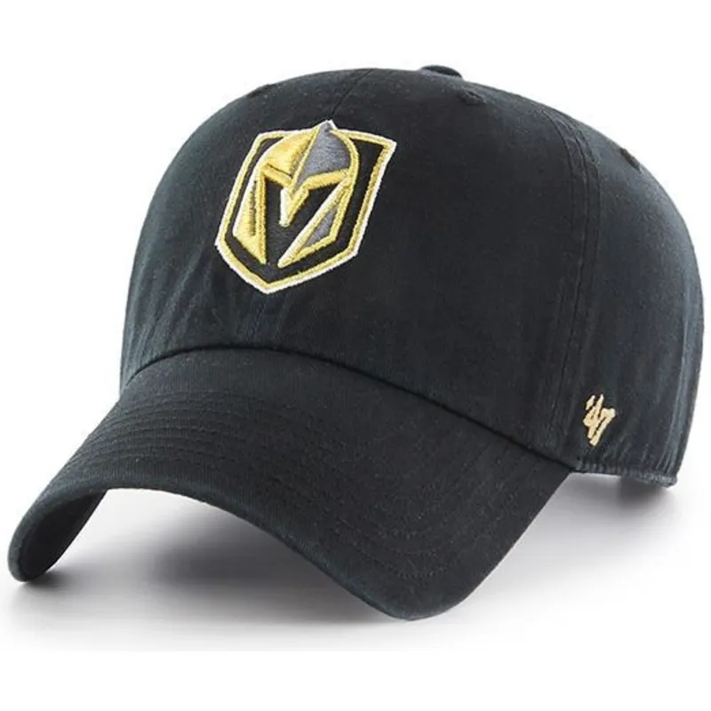 czarna-czapka-z-daszkiem-vegas-golden-knights-nhl-clean-up-od-47-brand