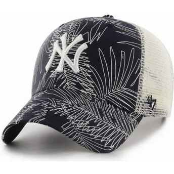 kepure-islenkta-tamsiai-melyna-snapback-new-york-yankees-mlb-47-brand