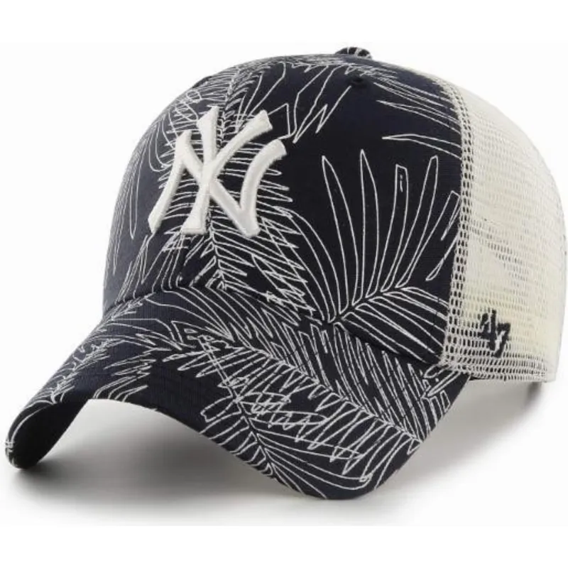 kepure-islenkta-tamsiai-melyna-snapback-new-york-yankees-mlb-47-brand