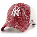 kepure-islenkta-raudona-snapback-new-york-yankees-mlb-47-brand