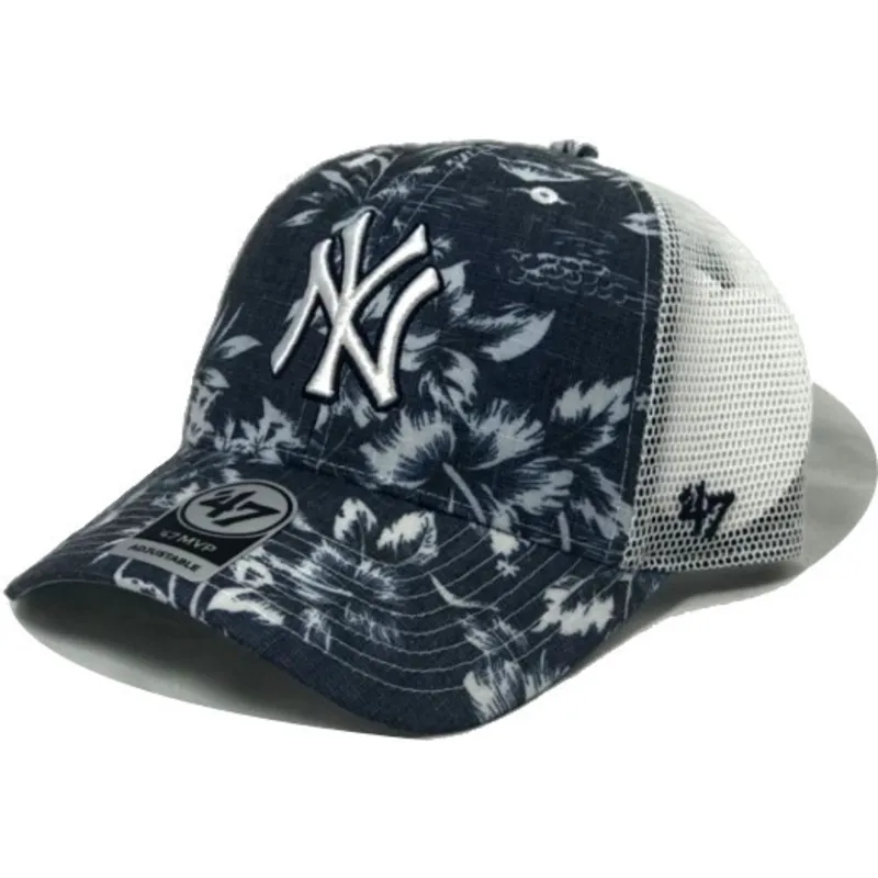 kepure-islenkta-tamsiai-melyna-snapback-new-york-yankees-mlb-47-brand