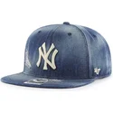 kepure-plokscia-tamsiai-melyna-snapback-vaquero-new-york-yankees-mlb-47-brand