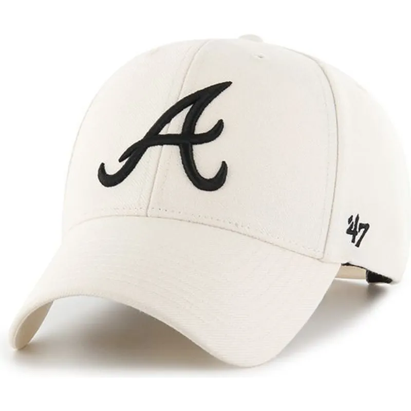 cap-islenkta-cream-snapback-atlanta-braves-mlb-47-brand