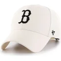 czapka-z-zakrzywionym-daszkiem-w-kolorze-kremowym-snapback-boston-red-sox-mlb-mvp-marki-47-brand