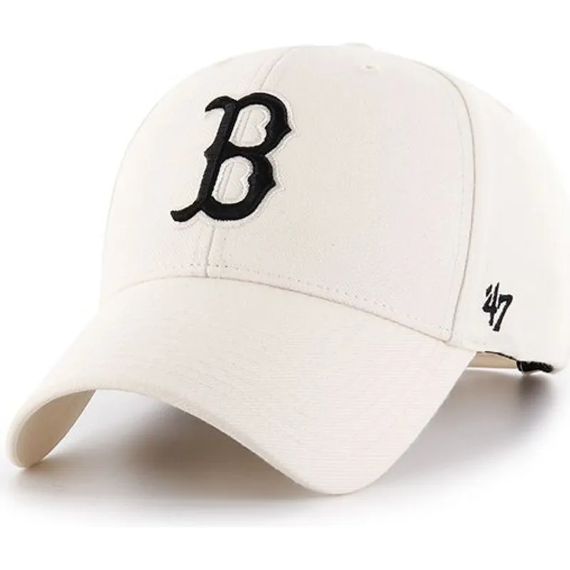 kepure-islenkta-kremine-snapback-boston-red-sox-mlb-47-brand