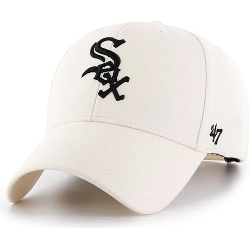 kepure-islenkta-kremine-snapback-chicago-white-sox-mlb-47-brand