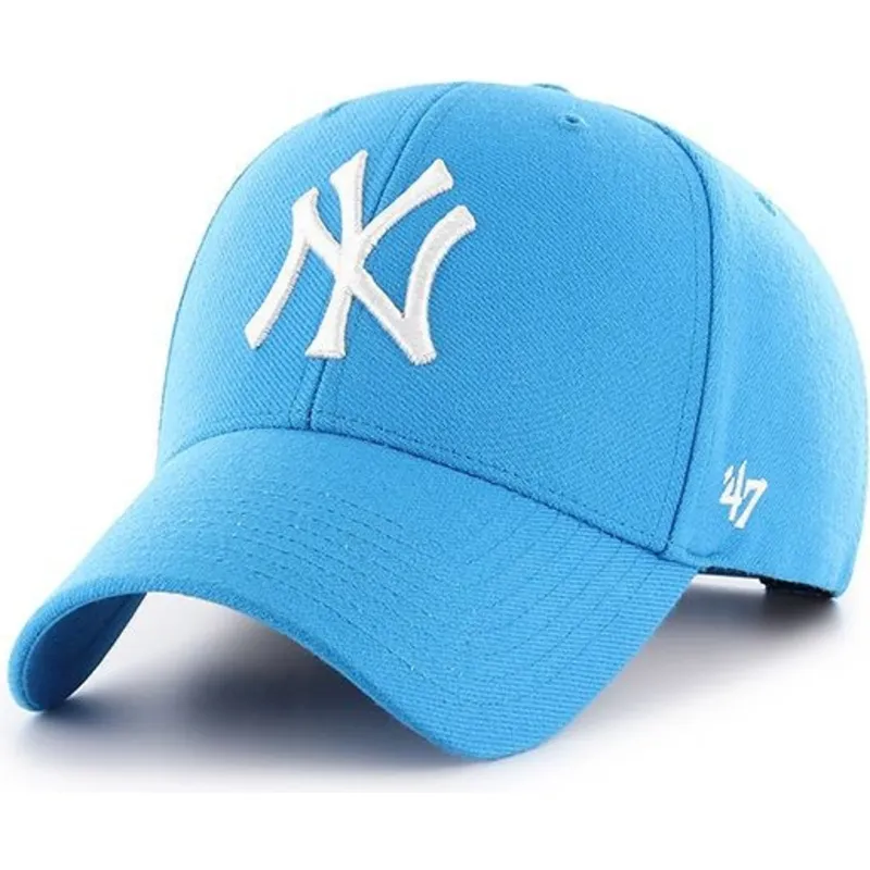 kepure-islenkta-melyna-snapback-glaciar-new-york-yankees-mlb-47-brand