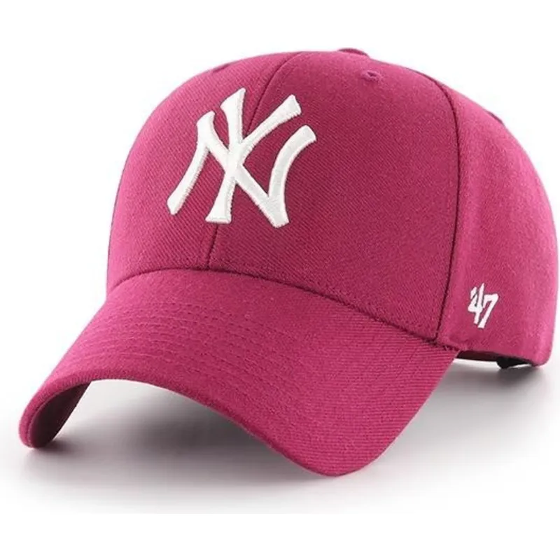 kepure-islenkta-rozine-snapback-galaxy-new-york-yankees-mlb-47-brand