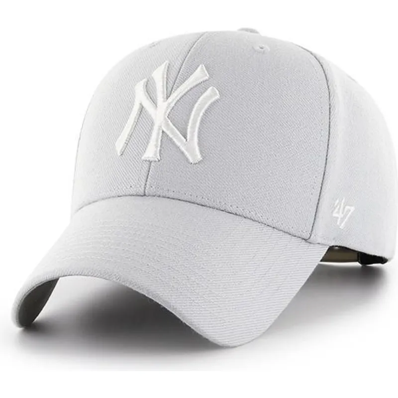 kepure-islenkta-pilka-snapback-plata-new-york-yankees-mlb-47-brand