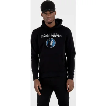 New Era Minnesota Timberwolves NBA Black Pullover Hoody Sweatshirt