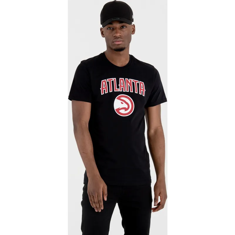 marskineliai-trumpomis-rankovemis-juoda-atlanta-hawks-nba-new-era