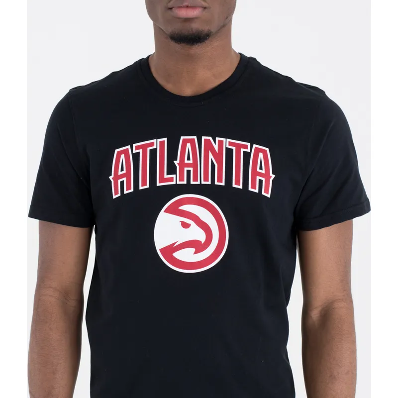 marskineliai-trumpomis-rankovemis-juoda-atlanta-hawks-nba-new-era