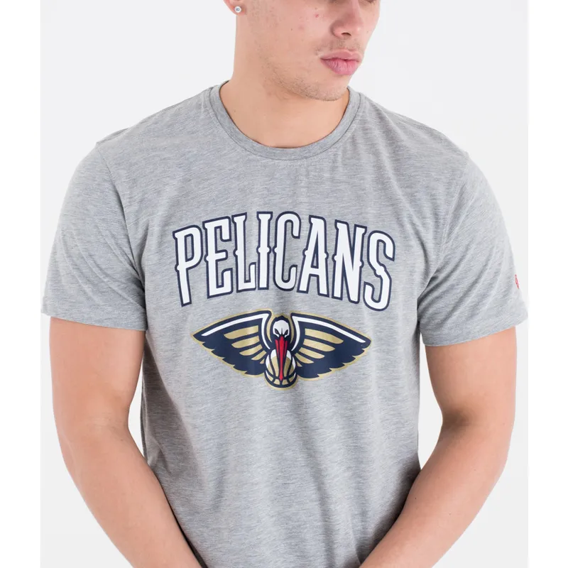 marskineliai-trumpomis-rankovemis-pilka-new-orleans-pelicans-nba-new-era