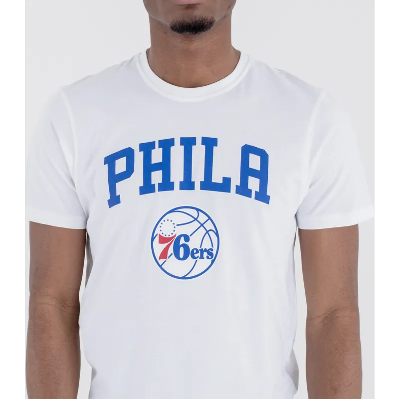marskineliai-trumpomis-rankovemis-balta-philadelphia-76ers-nba-new-era
