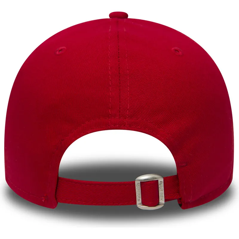 kepure-islenkta-raudona-reguliuojama-juostele-9forty-essential-new-york-yankees-mlb-new-era