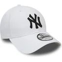 kepure-islenkta-balta-reguliuojama-juostele-9forty-essential-new-york-yankees-mlb-new-era