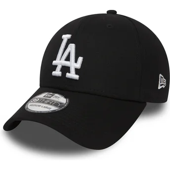 Cap išlenkta black ajustada 39THIRTY Essential Los Angeles Dodgers MLB New Era