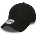 new-era-curved-brim-black-logo-39thirty-classic-new-york-yankees-mlb-black-fitted-cap