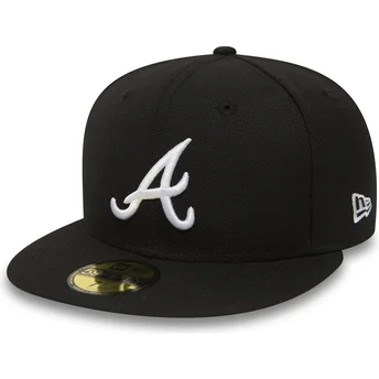 Cap plokščia black ajustada 59FIFTY Essential Atlanta Braves MLB New Era