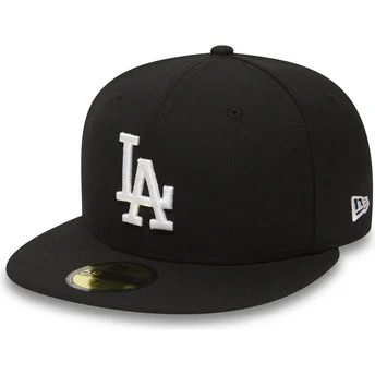 Cap plokščia black ajustada 59FIFTY Essential Los Angeles Dodgers MLB New Era