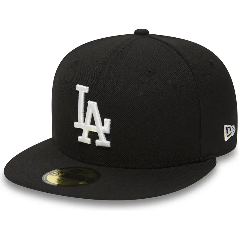cap-plokscia-black-ajustada-59fifty-essential-los-angeles-dodgers-mlb-new-era