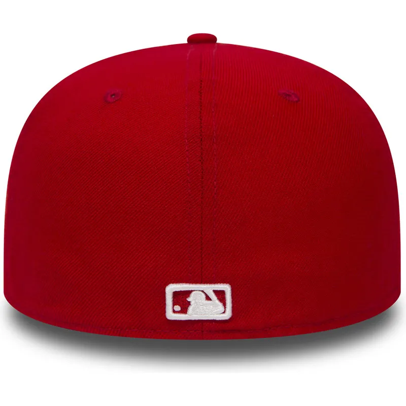 kepure-plokscia-raudona-priglundantis-59fifty-essential-los-angeles-dodgers-mlb-new-era