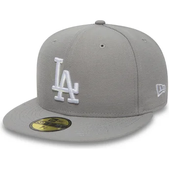 szara-dopasowana-czapka-z-daszkiem-59fifty-essential-los-angeles-dodgers-mlb-od-new-era