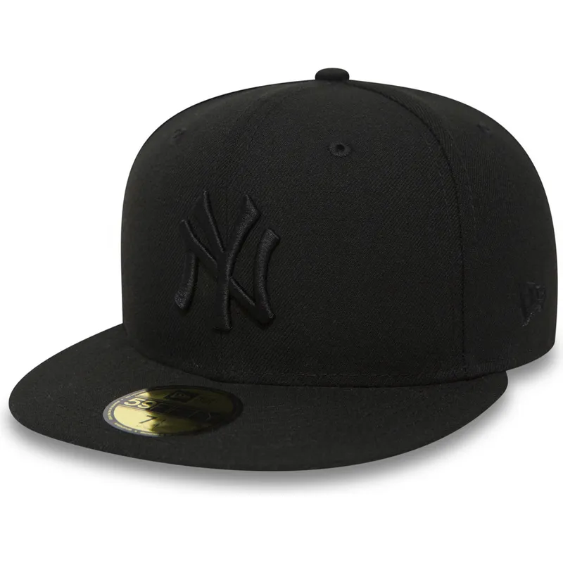 kepure-plokscia-juoda-priglundantis-59fifty-black-on-black-new-york-yankees-mlb-new-era