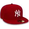 cap-plokscia-red-ajustada-59fifty-essential-new-york-yankees-mlb-new-era