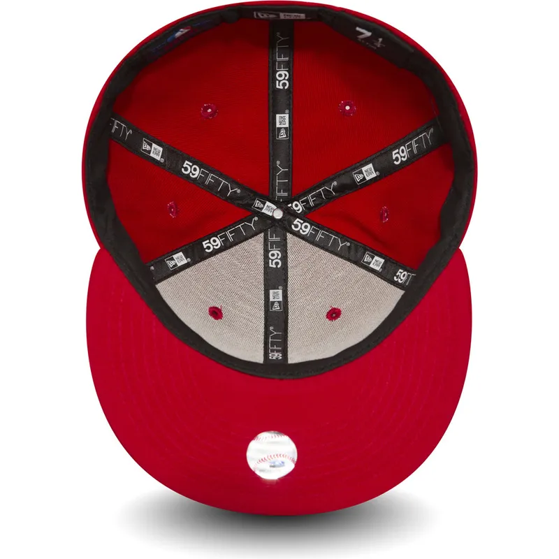 kepure-plokscia-raudona-priglundantis-59fifty-essential-new-york-yankees-mlb-new-era