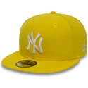 kepure-plokscia-geltona-priglundanti-59fifty-essential-new-york-yankees-mlb-new-era