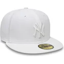 kepure-plokscia-balta-priglundanti-59fifty-white-on-white-new-york-yankees-mlb-new-era