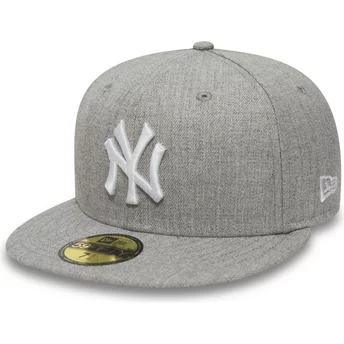 New Era Flat Brim 9FIFTY Essential New York Yankees MLB Grey Fitted Cap