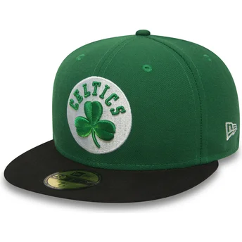 kepure-plokscia-zalia-priglundanti-59fifty-essential-boston-celtics-nba-new-era