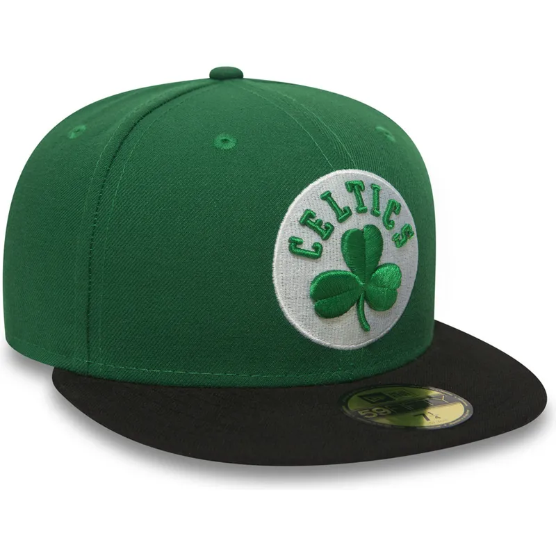kepure-plokscia-zalia-priglundanti-59fifty-essential-boston-celtics-nba-new-era