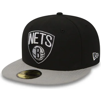 kepure-plokscia-juoda-priglundanti-59fifty-essential-brooklyn-nets-nba-new-era