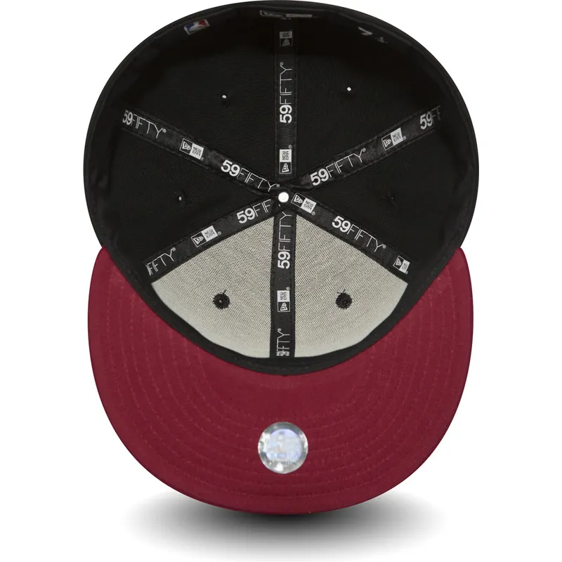 kepure-plokscia-juoda-priglundantis-59fifty-essential-miami-heat-nba-new-era