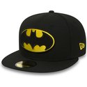 new-era-flat-brim-59fifty-batman-character-essential-warner-bros-black-fitted-cap